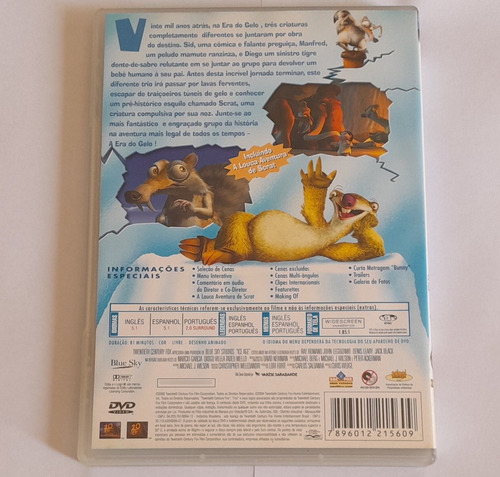 Dvd - A Era Do Gelo 1 ( Original )