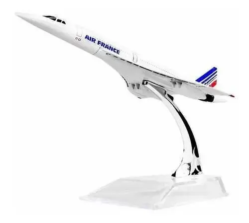 Miniatura Avião Air France Concorde F-bvfb Escala 1:40 Metal