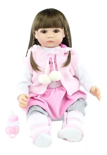 Compre Bzdoll 60 cm silicone macio bebê reborn boneca pano corpo