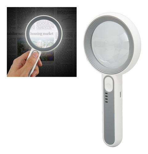Lente Óptica Recargable Portátil Con Lupa Led