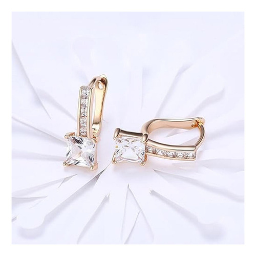 Arco Aretes, Mxrhp-004, 4pzas, Arpa, Oro, Metal/zirconia
