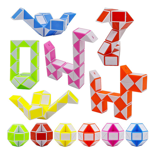 Lendod Paquete De 12 Cubos De 24 Bloques De Mini Cubo De Se.