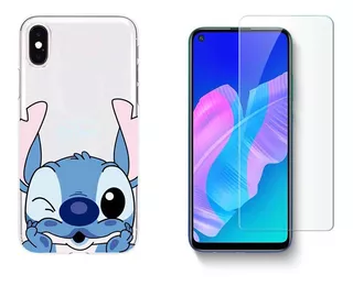 Funda + Vidrio Templado Stitch Love Para Samsung Galaxy