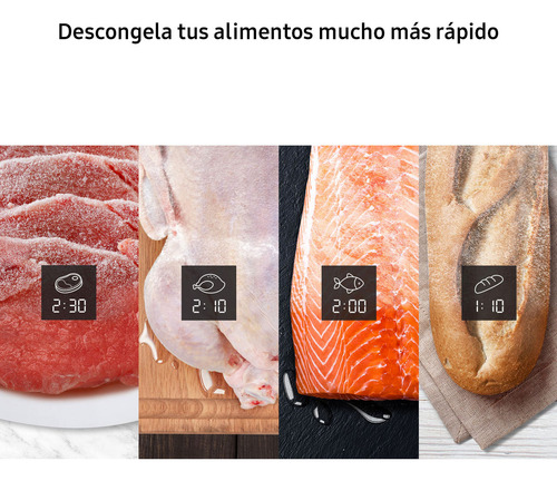 Microondas Samsung Mg30t5019cg Grill Fry 30l Gris 1400w