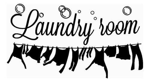 Vinilo Decorativo Laundry Room Rop