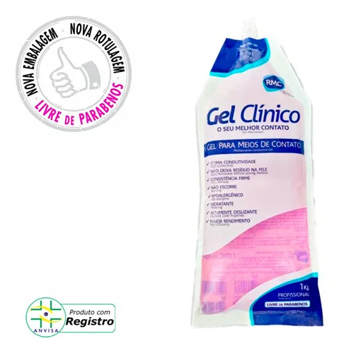 Kit 6 Gel Conductor Estética Fisioterapia Medicina Rosa 1kg