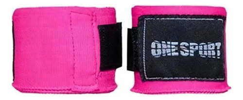 Bandagem Atadura Elastica 2,5m Muay Thai Boxe Rosa