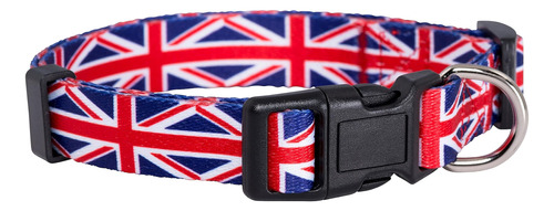 Collar De Perro Con Bandera Británica De Cachorro Nativo Uni