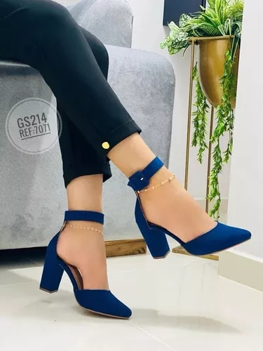 Tacones Azules Claro Mujer Zapatos | 📦