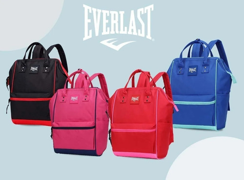 Imagen 8 de 8 de Mochila Cartera Everlast Urbana Anti Robo Resistente Liviana