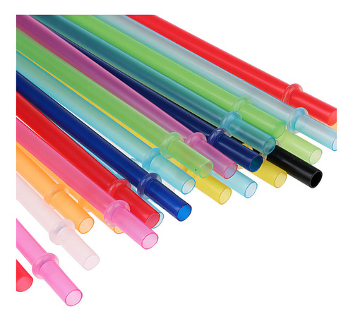 50 Piezas Pajas De Frasco Reutilizable Duro Bebidas + 2 Color Fix