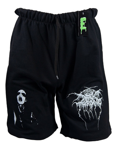 Darkthrone Bermuda Short Pantalon Black Metal Rock Heavy