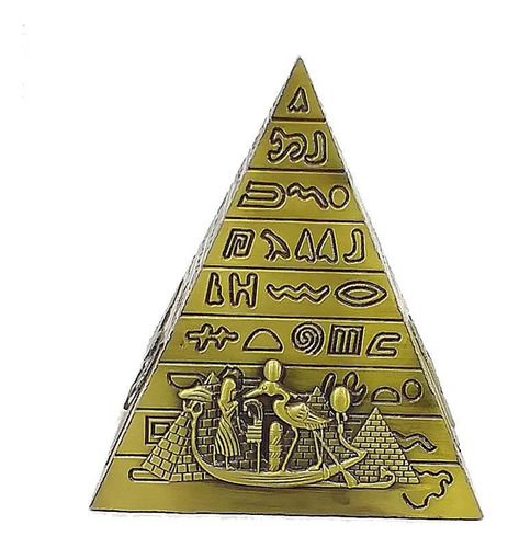 Pirâmide Egípcia Miniatura 10 Cm Alt. 4 Desenhos