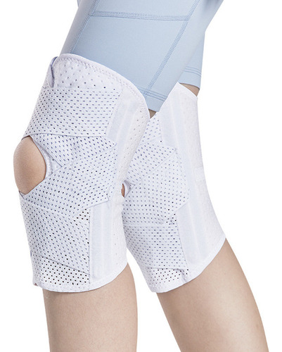 Yx Rodillera Deportiva Ajustable, Rodillera, Presurizada, 1 Color Blanco Talla G