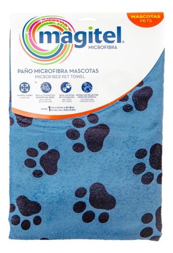 Paño De Microfibra Para Mascotas Ultra Absorbente Magitel