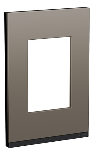 Placa Fénix Plata Con Apagador Sencillo Y Contacto, Orion C Color Claro Y Plateado Corriente Nominal 16 A Voltaje Nominal 250v