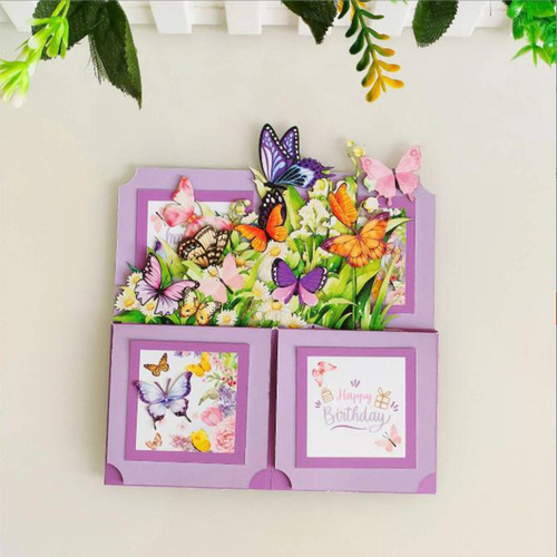 Bouquet De Flores De , Tarjeta De Felicitación, Violeta