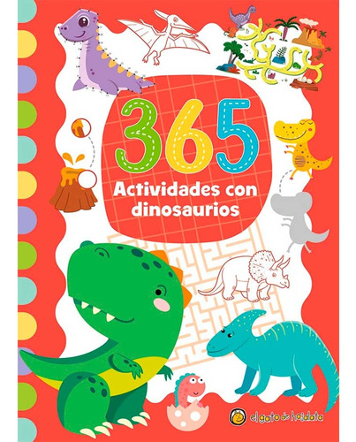 Libro Infantil 365 Actividades Con Dinosaurios