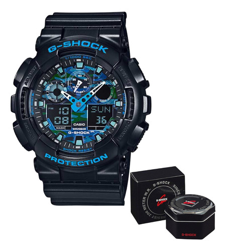 Relógio Casio Masculino G-shock Ga-100cb-1adr Nf + Garantia