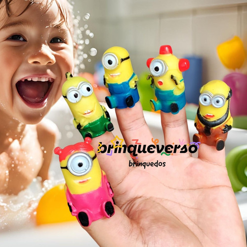 5un Brinquedos Dedoches Minions 2pol