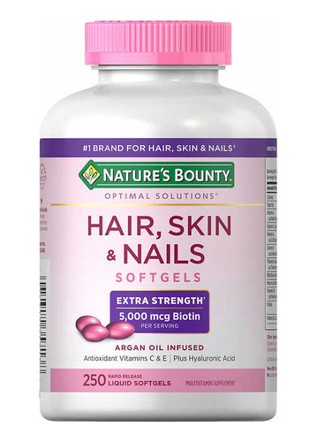 Hair Skin And Nails - Aragan Oil 250 Cápsulas Blandas