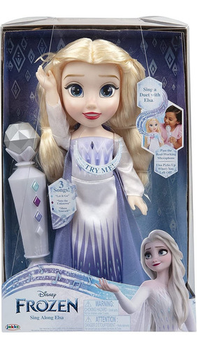 Muñeca Frozen Elsa Canta Con Microfono