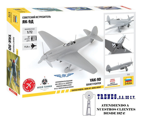 Yak 9d Soviet Fighter By Zvezda # 7313 1/72