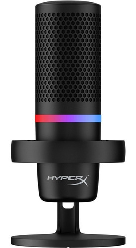 Microfono Gamer Hyperx Duocast Usb Rgb Consola Pc Negro