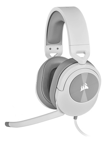Headset Gamer Corsair Hs55 P2 3.5mm Com Microfone Branco