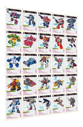 Cartas Transformers 80