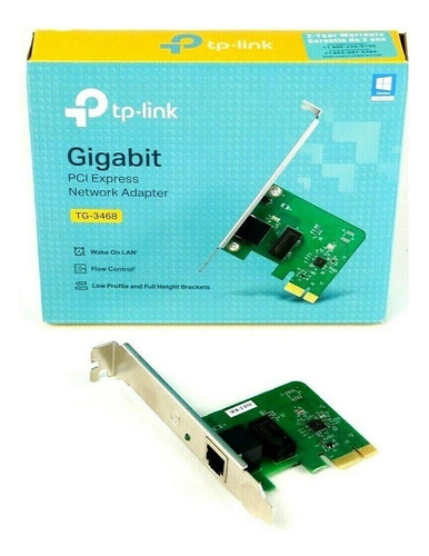 Tarjeta Red Gigabit Tp-link Tg-3468 Pci-expres X1 + Lp Wol