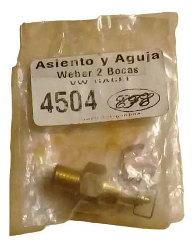 Asiento Y Aguja Carburador Weber 2 Bocas W Gasel