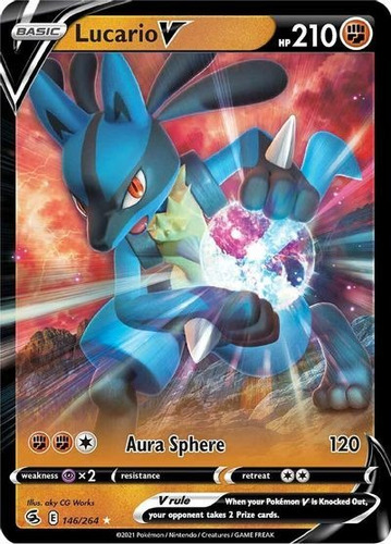 Lucario V Carta Pokémon Tcg Original+regalos Sorpresas 