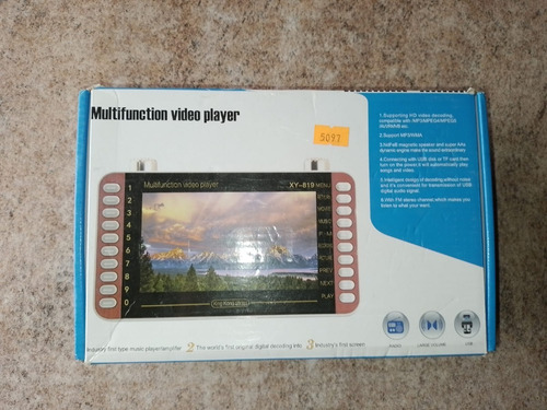 Imagen 4 de 5 de Reproductor De Video Portatil 7 Xy-819