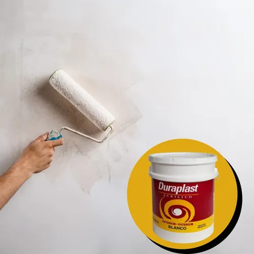 Latex Acrilico Duraplast Interior Exterior Blanco Mate 10 Lt