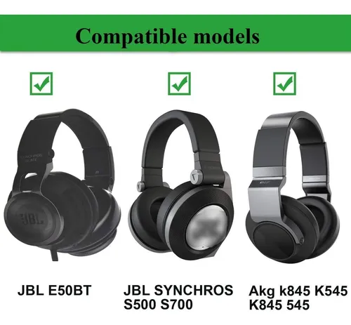 Almohadillas Para Auriculares Jbl (e50bt Y Mas), 1 Par/ne...