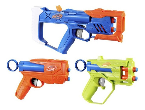 Lanzador Nerf N Series Triple Action Pack Con 12 Dardos