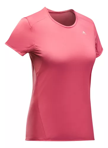 Playera de senderismo blanca para mujer NH500 - Decathlon