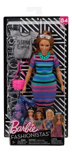 Barbie barbie fashionista ruiva gordinha Mattel MercadoLivre