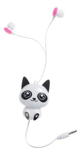 Auriculares Retractiles Panda Infantil 