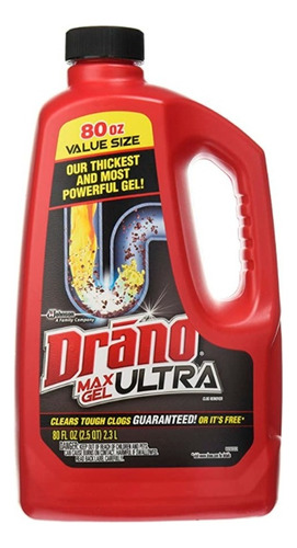 Drano Max Gel Clog Remover, 2.3 Litros