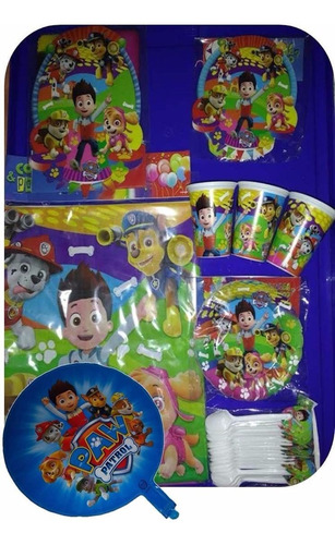 Set Decoración Piñata Paw Patrol - Combos Patrulla Canina