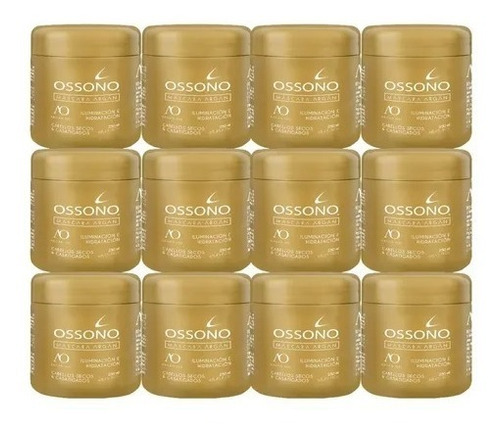 Máscara De Argan De Ossono 250ml X 12 Unidades