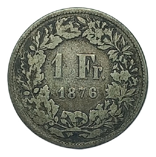 Suiza - 1 Franco 1876 - Km 24 (ref 263)