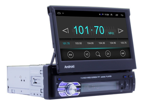 Imagen 2 de 10 de Radio Auto Pantalla Retráctil Gps Android + Camara Reversa
