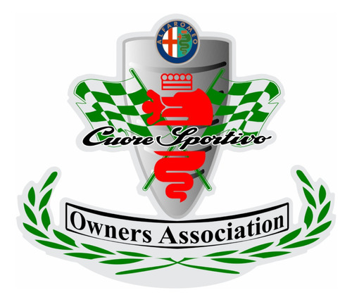 Emblema Adesivo Resinado Alfa Romeo Res5