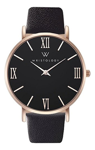 Wristology Stella Rose Romana Mujer Oro Negro Novio Reloj Ba