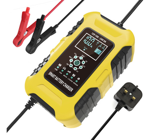 12v-24v 10a Pantalla Lcd Digital Cargador De Coche Cargador