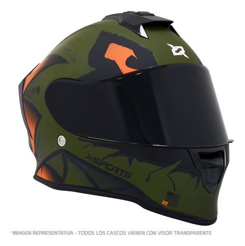 Casco X-sports V151 Verde. Varios Diseños  Nuevo Ingreso!!!