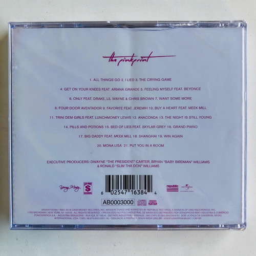 Nicki Minaj The Pinkprint Super Deluxe Edition 21 Temas New